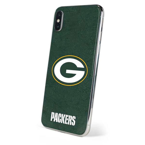 NFL Green Bay Packers Distressed iPhone XS Max Skin