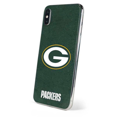 NFL Green Bay Packers Distressed iPhone XS Skin