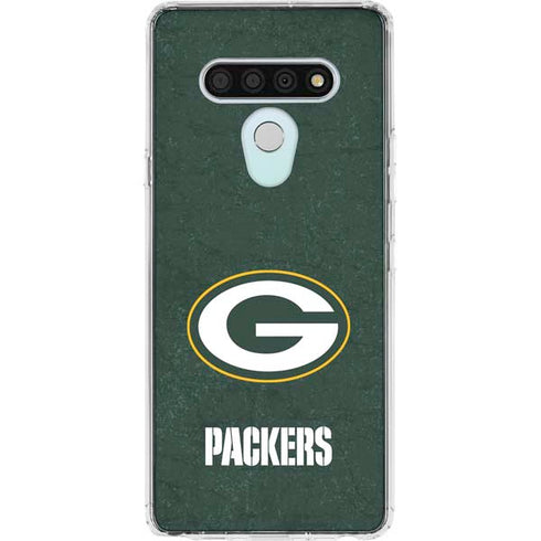 NFL Green Bay Packers Distressed LG Stylo 6 Clear Case
