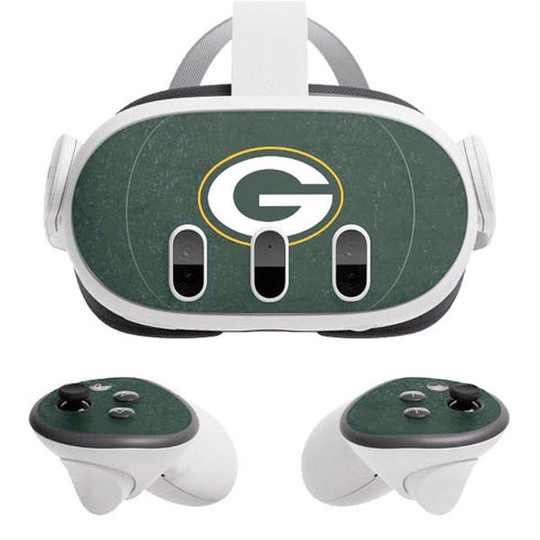 NFL Green Bay Packers Distressed Meta Quest 3 Skin