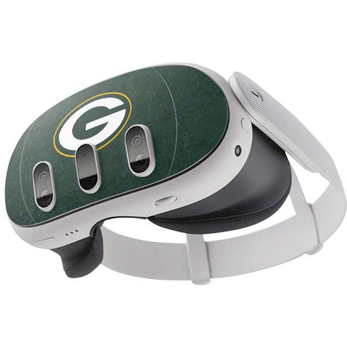 NFL Green Bay Packers Distressed Meta Quest 3 Skin