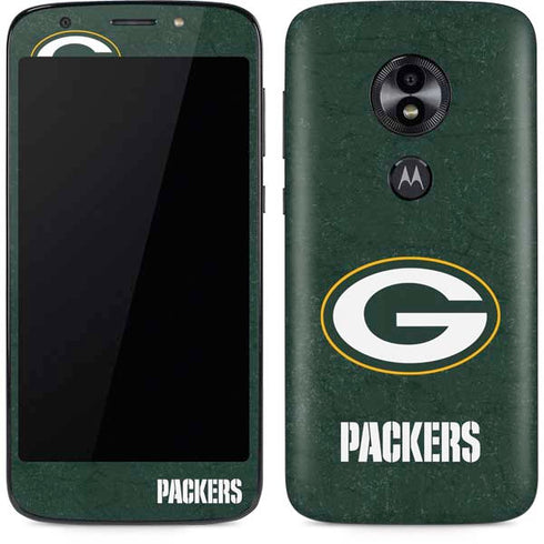 NFL Green Bay Packers Distressed Moto E5 Play Skin
