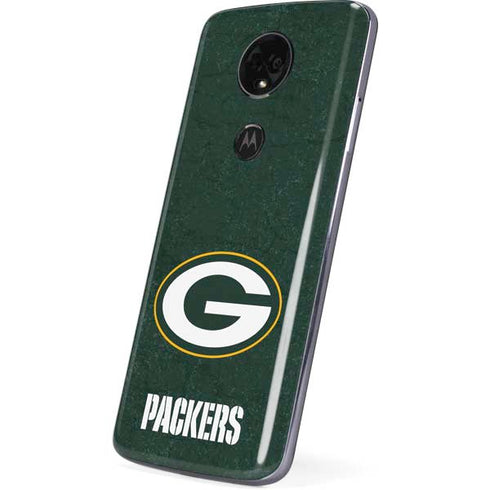 NFL Green Bay Packers Distressed Moto E5 Plus Skin