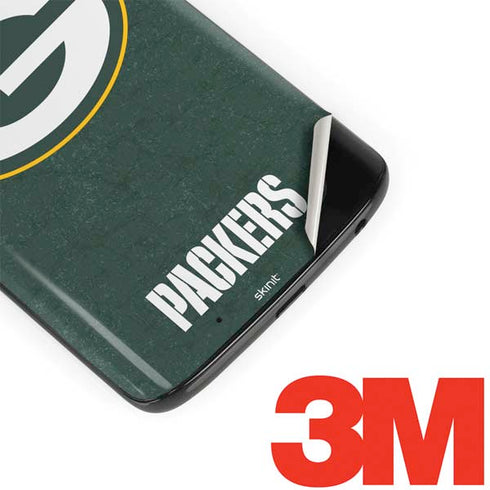 NFL Green Bay Packers Distressed Moto G6 Skin