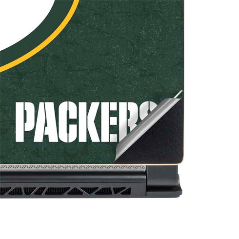 NFL Green Bay Packers Distressed MSI GS65 Stealth Laptop Skin