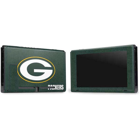 NFL Green Bay Packers Distressed Nintendo Switch Bundle Skin