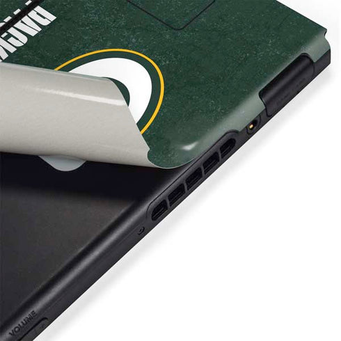 NFL Green Bay Packers Distressed Nintendo Switch Bundle Skin