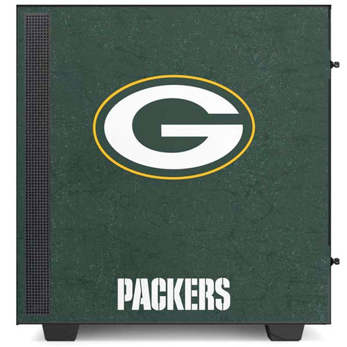 NFL Green Bay Packers Distressed NZXT H510 Compact ATX Mid-Tower Case Skin