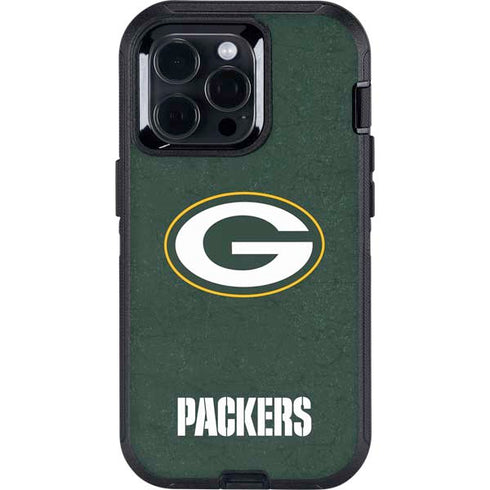 NFL Green Bay Packers Distressed Otterbox Defender iPhone Skin