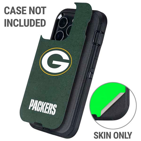 NFL Green Bay Packers Distressed Otterbox Defender iPhone Skin