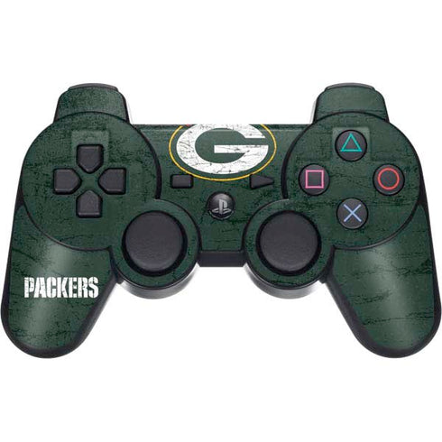 NFL Green Bay Packers Distressed PS3 Dual Shock wireless controller Skin