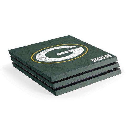 NFL Green Bay Packers Distressed PS4 Pro Console Skin