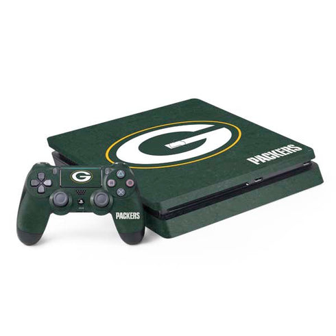 NFL Green Bay Packers Distressed PS4 Slim Bundle Skin