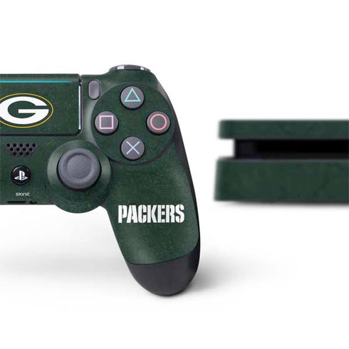 NFL Green Bay Packers Distressed PS4 Slim Bundle Skin