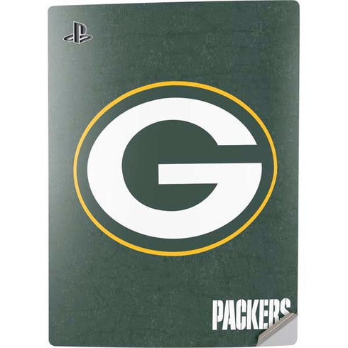 NFL Green Bay Packers Distressed PS5 Digital Edition Console Skin