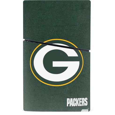 NFL Green Bay Packers Distressed PS5 Slim Digital Edition Bundle Skin