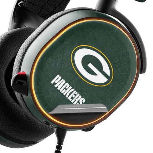NFL Green Bay Packers Distressed SteelSeries Arctis 5 Skin