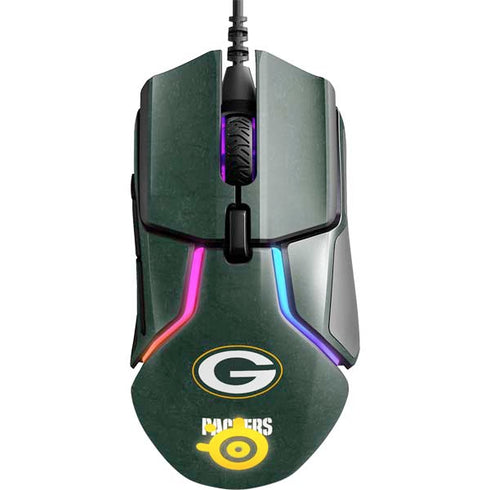 NFL Green Bay Packers Distressed SteelSeries Rival 600 Gaming Mouse Skin