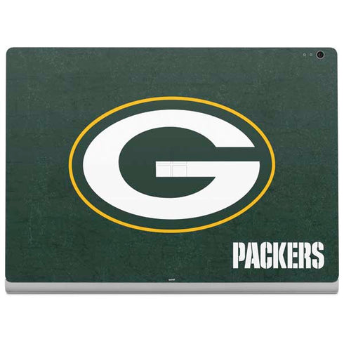NFL Green Bay Packers Distressed Surface Book 2 13.5in Skin