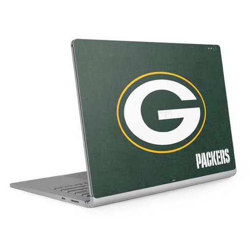 NFL Green Bay Packers Distressed Surface Book 2 13.5in Skin