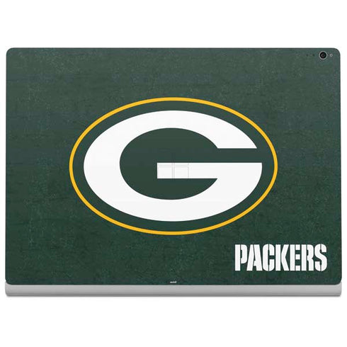 NFL Green Bay Packers Distressed Surface Book 2 15in Skin