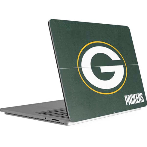 NFL Green Bay Packers Distressed Surface Laptop Studio Skin