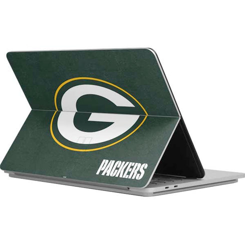 NFL Green Bay Packers Distressed Surface Laptop Studio Skin