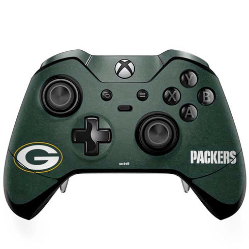 NFL Green Bay Packers Distressed Xbox One Elite Controller Skin