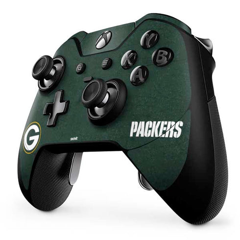NFL Green Bay Packers Distressed Xbox One Elite Controller Skin