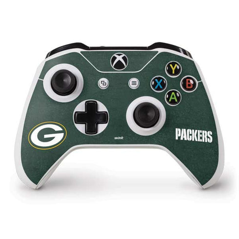 NFL Green Bay Packers Distressed Xbox One S Controller Skin