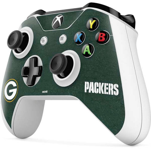 NFL Green Bay Packers Distressed Xbox One S Controller Skin