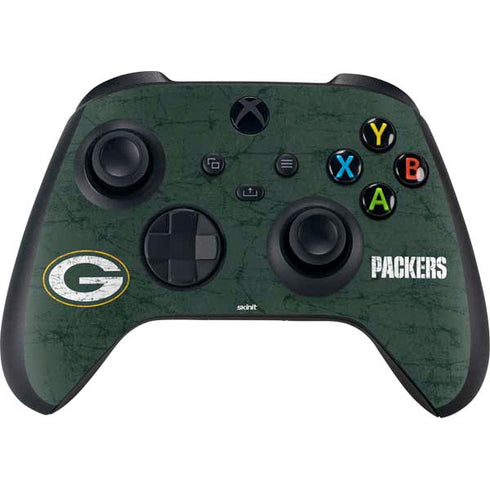 NFL Green Bay Packers Distressed Xbox Series X Bundle Skin
