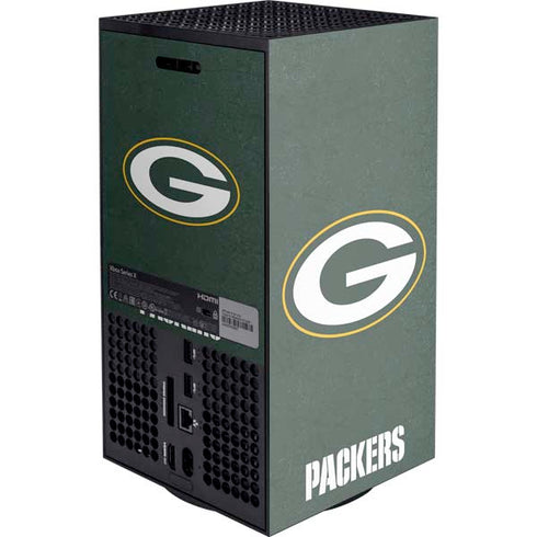 NFL Green Bay Packers Distressed Xbox Series X Console Skin