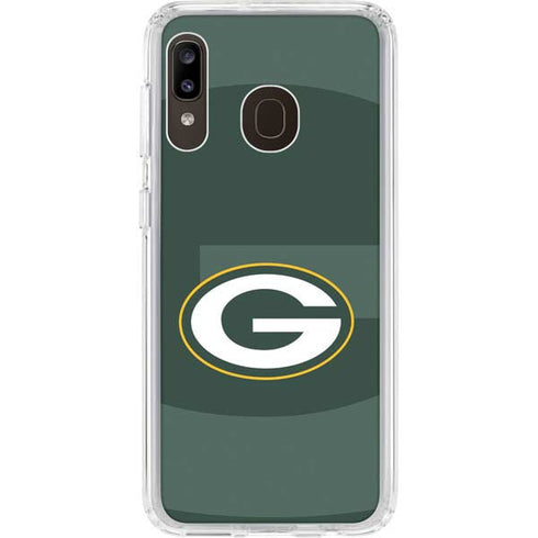 NFL Green Bay Packers Double Vision Galaxy A20 Clear Case