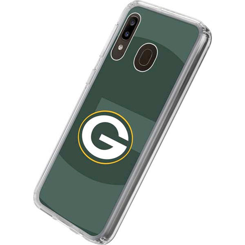 NFL Green Bay Packers Double Vision Galaxy A20 Clear Case