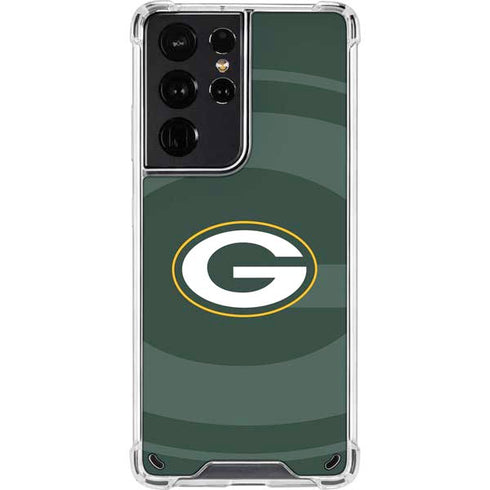 NFL Green Bay Packers Double Vision Galaxy S21 Ultra 5G Clear Case