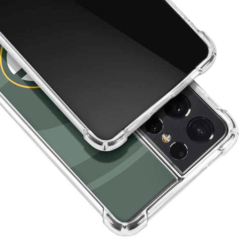NFL Green Bay Packers Double Vision Galaxy S21 Ultra 5G Clear Case