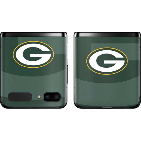 NFL Green Bay Packers Double Vision Galaxy Z Flip Skin