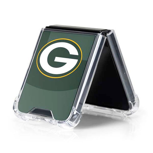 NFL Green Bay Packers Double Vision Galaxy Z Flip5 5G Clear Case