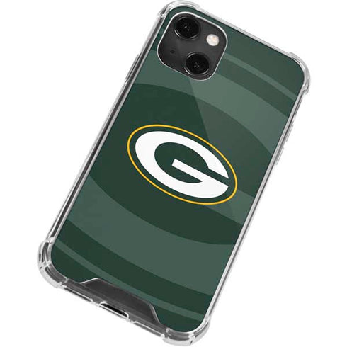 NFL Green Bay Packers Double Vision iPhone 13 Mini Clear Case