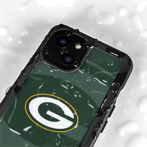 NFL Green Bay Packers Double Vision iPhone 13 Mini Waterproof Case