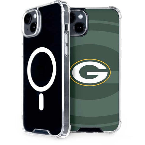 NFL Green Bay Packers Double Vision iPhone 15 Plus MagSafe Case
