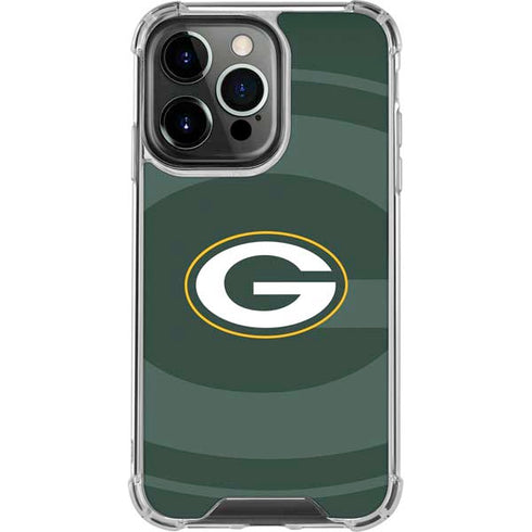 NFL Green Bay Packers Double Vision iPhone 14 Pro Clear Case