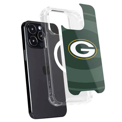 NFL Green Bay Packers Double Vision iPhone 15 Pro MagSafe Case