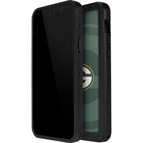 NFL Green Bay Packers Double Vision iPhone 14 Pro Max Waterproof Case
