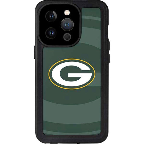 NFL Green Bay Packers Double Vision iPhone 14 Pro Waterproof Case