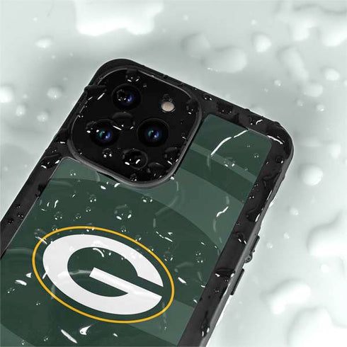 NFL Green Bay Packers Double Vision iPhone 14 Pro Waterproof Case
