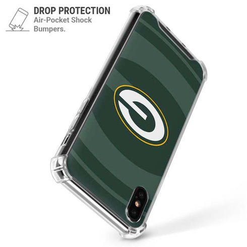 NFL Green Bay Packers Double Vision iPhone XS Max Clear Case