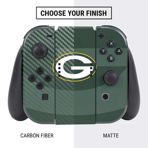 NFL Green Bay Packers Double Vision Nintendo Switch Bundle Skin