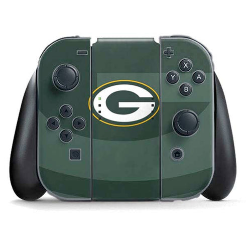 NFL Green Bay Packers Double Vision Nintendo Switch (2017-2021) Joy-Con Controller Skin